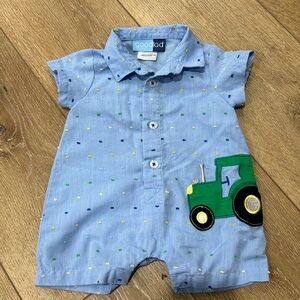 Tractor Baby Outfit